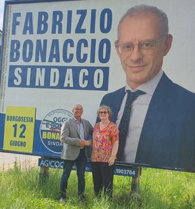 Il presidente nazionale Marco Gemelli e la ccordinatrice LDM Vercelli Roberta Martini